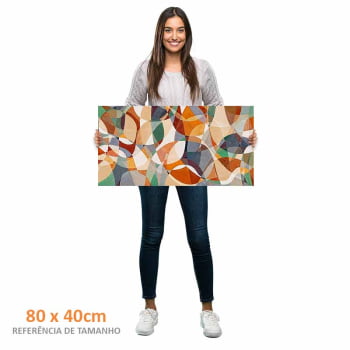 Quadro panorâmico - Geometria das Cores