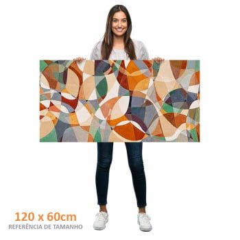 Quadro panorâmico - Geometria das Cores