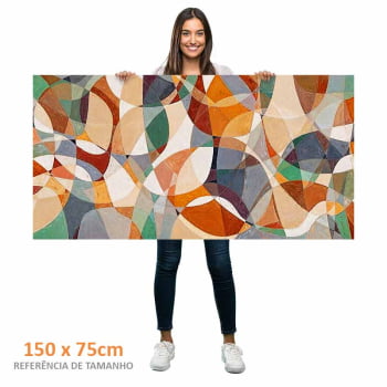 Quadro panorâmico - Geometria das Cores