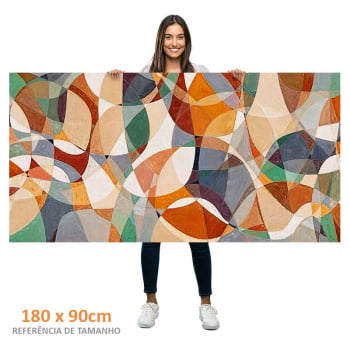 Quadro panorâmico - Geometria das Cores