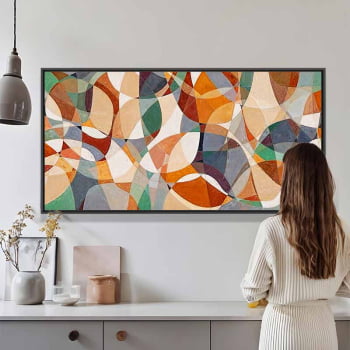 Quadro panorâmico - Geometria das Cores