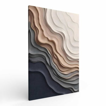 Quadro Retangular - Frozen Beach 3D