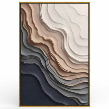 Quadro Retangular - Frozen Beach 3D