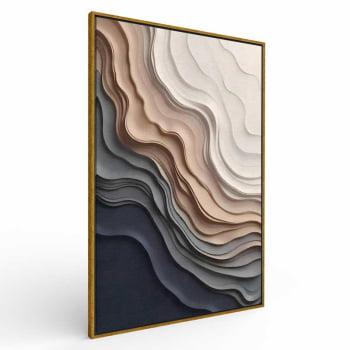 Quadro Retangular - Frozen Beach 3D