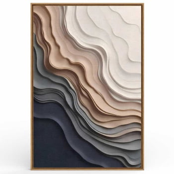 Quadro Retangular - Frozen Beach 3D