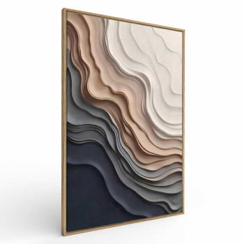 Quadro Retangular - Frozen Beach 3D