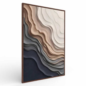 Quadro Retangular - Frozen Beach 3D
