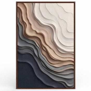Quadro Retangular - Frozen Beach 3D