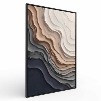 Quadro Retangular - Frozen Beach 3D