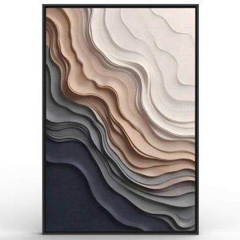 Quadro Retangular - Frozen Beach 3D