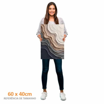 Quadro Retangular - Frozen Beach 3D