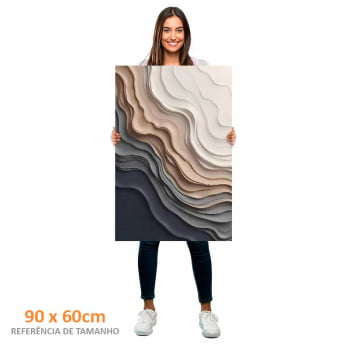 Quadro Retangular - Frozen Beach 3D