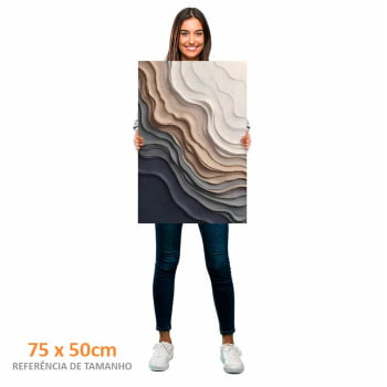 Quadro Retangular - Frozen Beach 3D