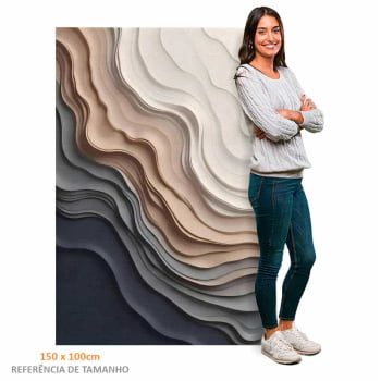 Quadro Retangular - Frozen Beach 3D