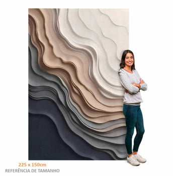 Quadro Retangular - Frozen Beach 3D