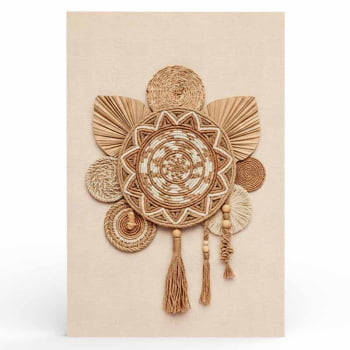 Quadro Retangular - Mandala Boho