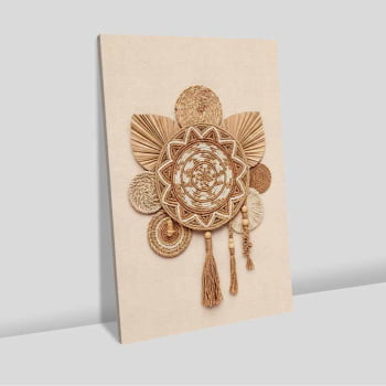 Quadro Retangular - Mandala Boho