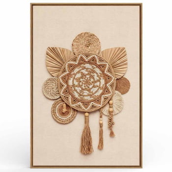 Quadro Retangular - Mandala Boho