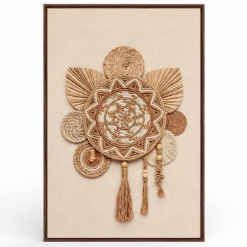 Quadro Retangular - Mandala Boho