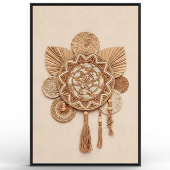 Quadro Retangular - Mandala Boho