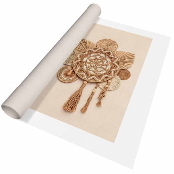 Quadro Retangular - Mandala Boho