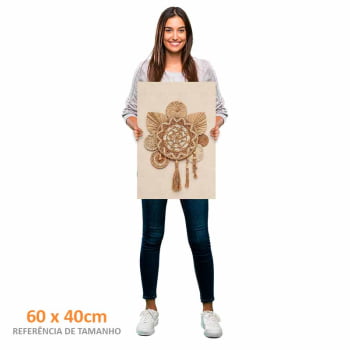 Quadro Retangular - Mandala Boho