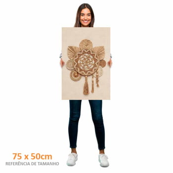 Quadro Retangular - Mandala Boho