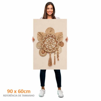 Quadro Retangular - Mandala Boho
