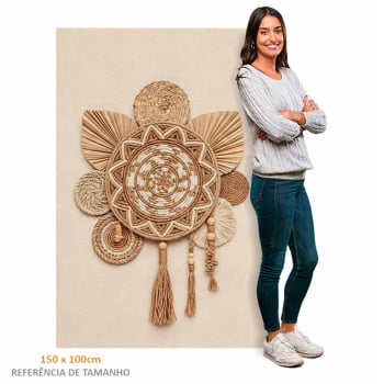 Quadro Retangular - Mandala Boho