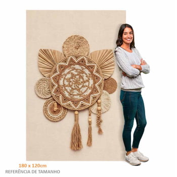 Quadro Retangular - Mandala Boho