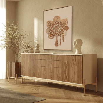 Quadro Retangular - Mandala Boho