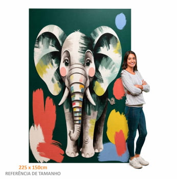 Quadro Retangular - ELEFANTE AXI