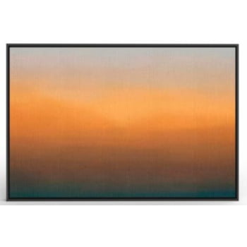 Quadro Personalizado -Lucio-Sunset Imaginary -Moldura  Madeira Clara-140x80 cm  