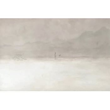 Quadro Personalizado-DECORE PAZ-Tons Terrosos- Moldura Madeira Clara - 150x100 cm