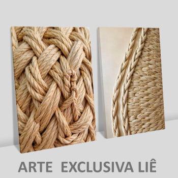 Kit 2 quadros retangulares - A Arte de Tecer