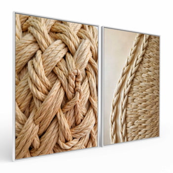 Kit 2 quadros retangulares - A Arte de Tecer