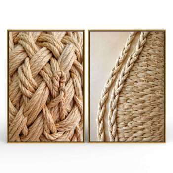 Kit 2 quadros retangulares - A Arte de Tecer