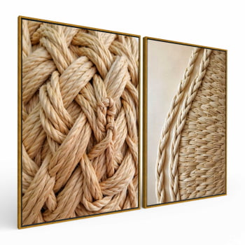 Kit 2 quadros retangulares - A Arte de Tecer