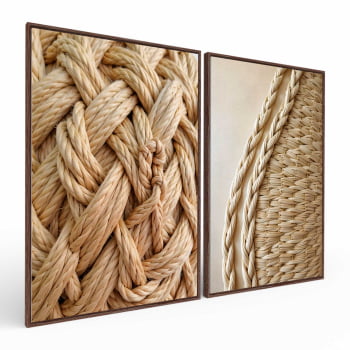 Kit 2 quadros retangulares - A Arte de Tecer