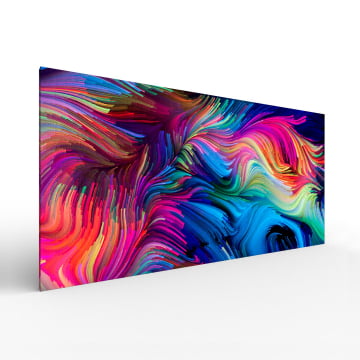 Quadro panorâmico - Arte abstrata colorida