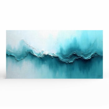 Quadro panorâmico - Teal Leak