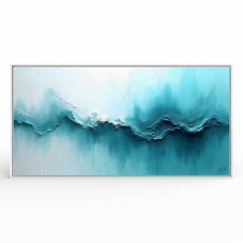 Quadro panorâmico - Teal Leak