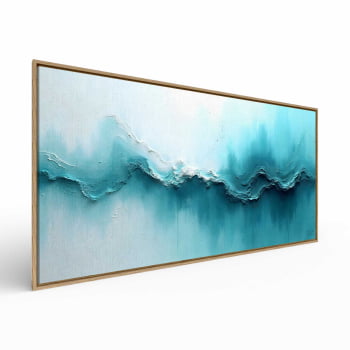 Quadro panorâmico - Teal Leak