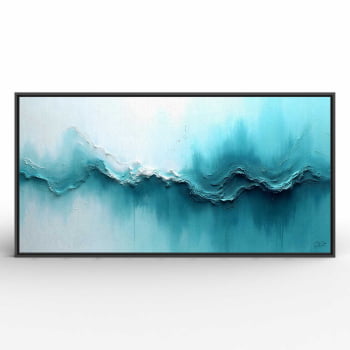 Quadro panorâmico - Teal Leak