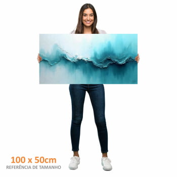 Quadro panorâmico - Teal Leak