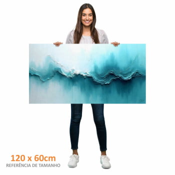 Quadro panorâmico - Teal Leak