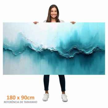 Quadro panorâmico - Teal Leak