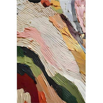 Quadro Retangular - Abstract Colorful