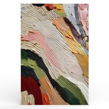 Quadro Retangular - Abstract Colorful
