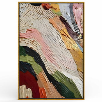 Quadro Retangular - Abstract Colorful